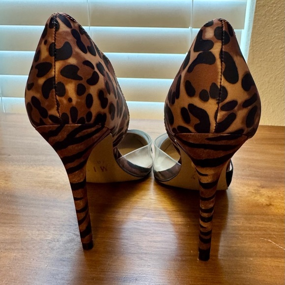 Mix No. 6 Black and Leopard Print Women's Heels Sz 6 - Picture 4 of 9